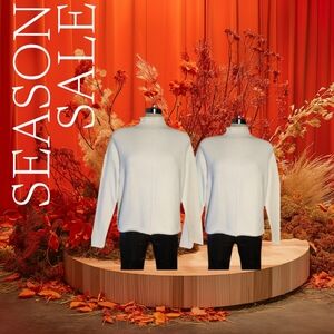 HKR Collections Ivory Soft Sweater Size S/P